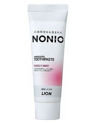 LION "Nonio" Зубная паста отбеливающего и длительного освежающего действия с легким мятным вкусом,130 гр.