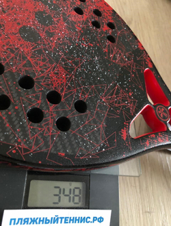 Ракетка BLACK DEATH красная Turquoise с дополнительным нанесением «Rotor»