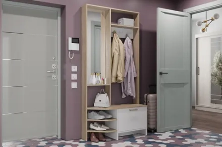 Прихожая Тео дуб сонома / белый