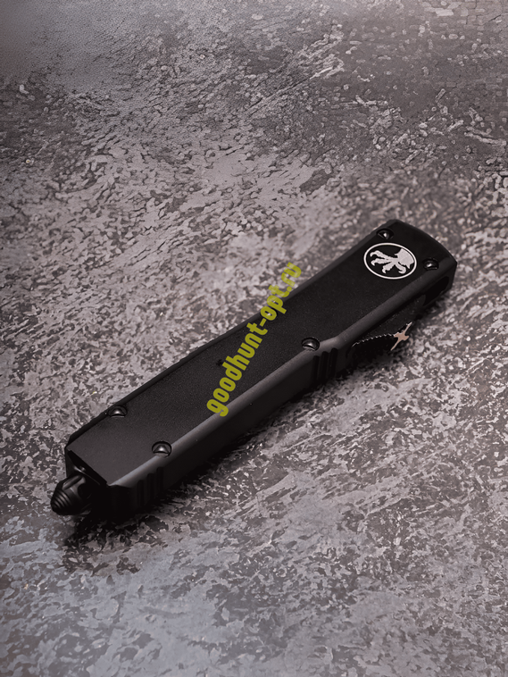 Тактический нож фронтально выкидной автоматический Microtech Черный