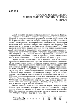 Высшие жирные спирты. Области применения, методы производства, физико-химические свойства | С. М. Локтев