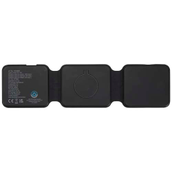 Складное беспроводное зарядное устройство Armus 3-в-1 из переработанной пластмассы мощностью 15 Вт