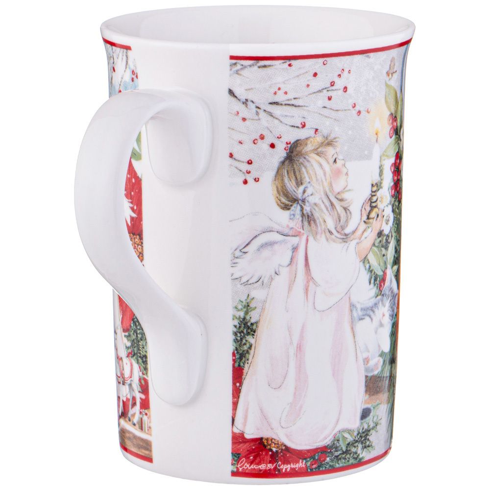 НАБОР КРУЖЕК LEFARD "CHRISTMAS" 2 ШТ. 320 МЛ ПУАНСЕТТИЯ (КОР=24ШТ.)