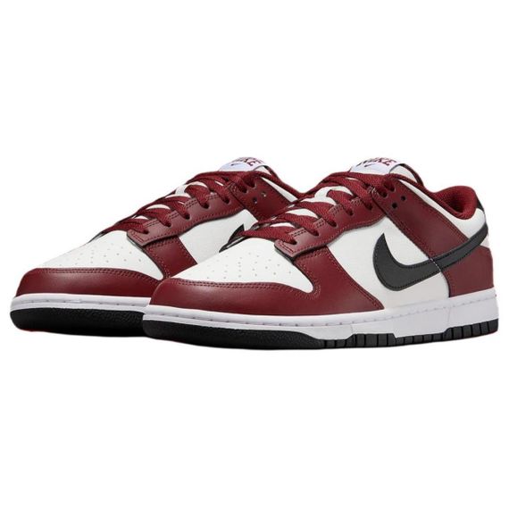 NIKE Dunk Кроссовки для скейтбординга Низкие Белый Красный Черный Мужские