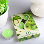 Свеча ароматическая чайная 6шт зеленый чай