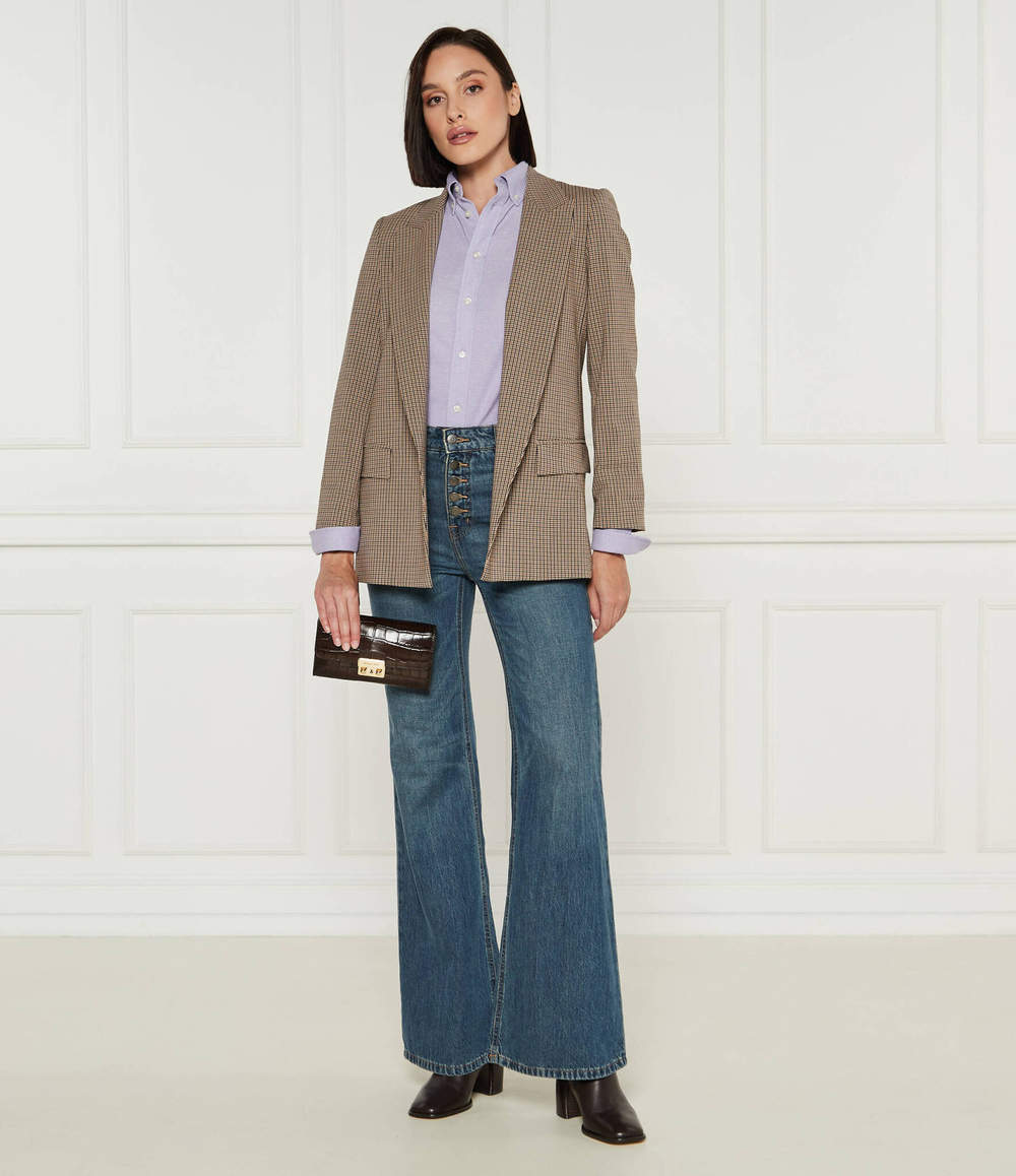 Кожаный клатч Michael Kors - коричневый(32F4G2RC9E)