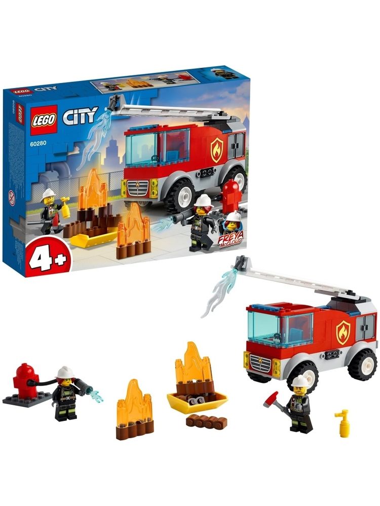 Конструктор LEGO City Fire 60280 Пожарная машина с лестницей