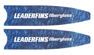 Лопасти Leaderfins Fiber Glass синий камуфляж