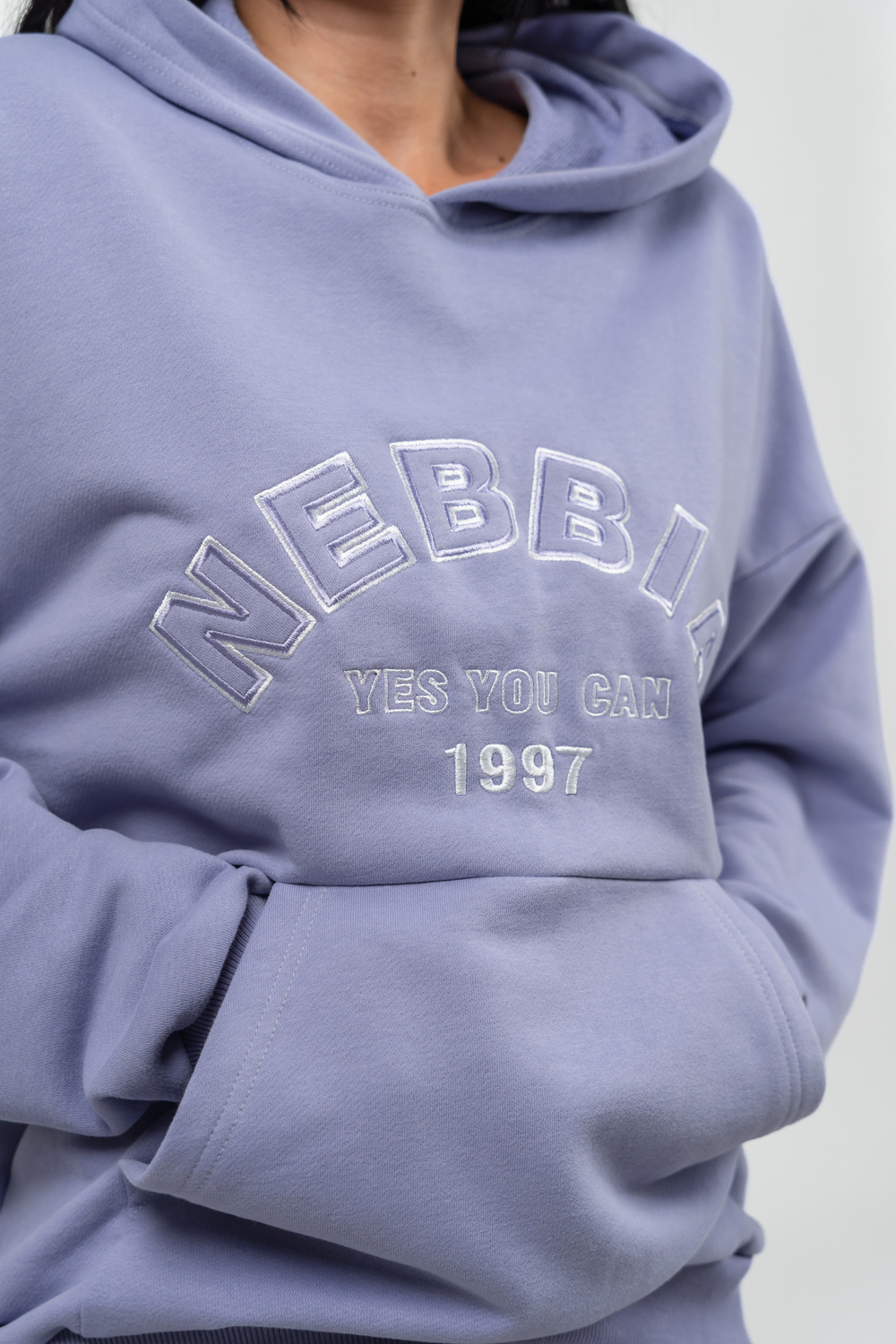 Кофта BRANDED OVERSIZED HOODIE GYM RAT 256 Лиловая