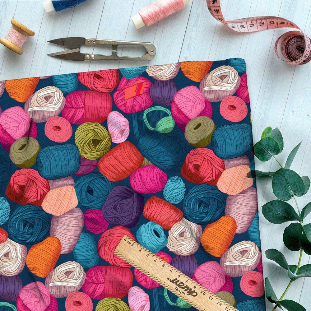 Ткань премиум мембрана разноцветные мотки