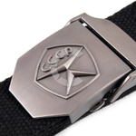 Ремень СЛЕДОПЫТ Знак Качества текстиль черный