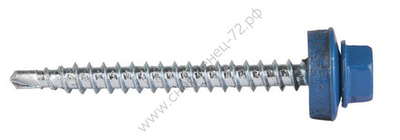 ЗУБР СКД 5009 50 х 4.8 мм, неб.-голуб., кровельный саморез, 250 шт (4-300315-48-050-5009)