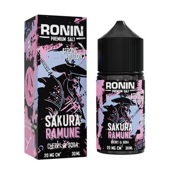Жидкость RONIN PREMIUM 2% Salt 30 ml Sakura Ramune - Вишневая газировка "Рамуне"