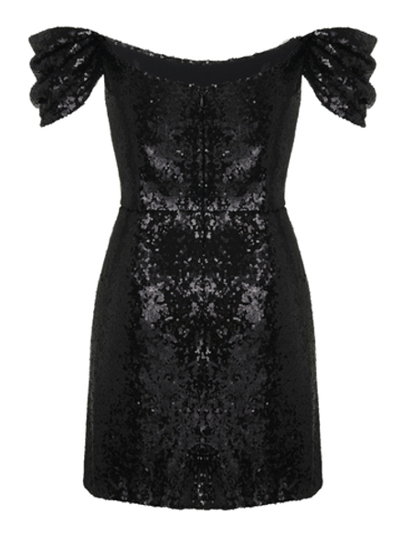 Платье пайетки мини