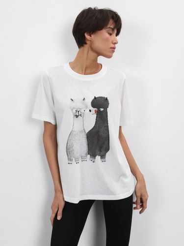 Футболка с принтом женская NOHO