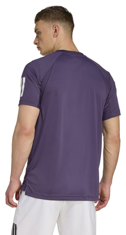 Мужская теннисная футболка Adidas Club Tennis 3-Stripes - aurora blue