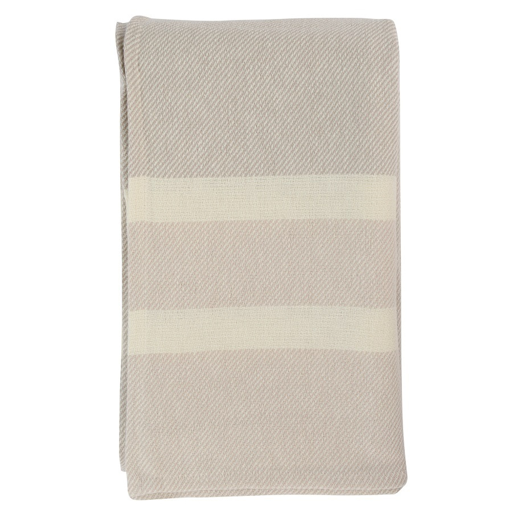 Покрывало базовое бежевого цвета из коллекции ethnic, 180х250 см