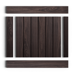 Стеновая панель HiWood декорированная, 270x12 см