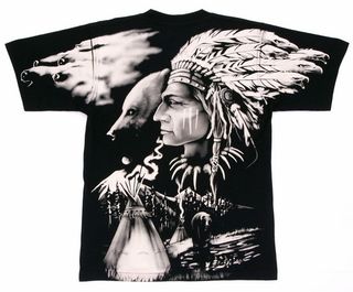 Футболка Индеец 2 ( с медведем )