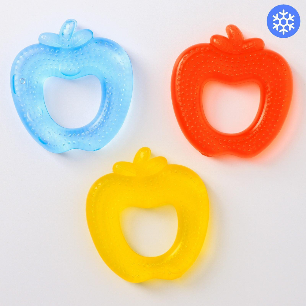 553301 Прорезыватель охлаждающий «Яблочко», цвет МИКС