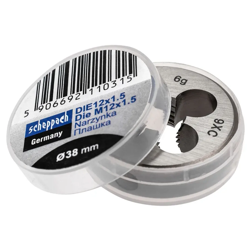 Плашка M12x1,5/Ф38 Scheppach Sch-DIE12x1.5
