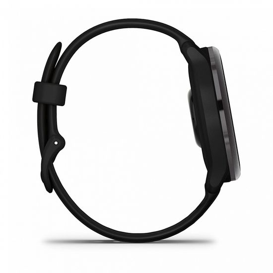 Умные часы Garmin Vivoactive 6 темно-серые с черным ремешком