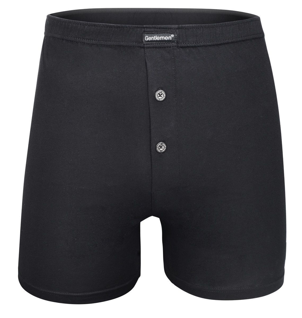 Мужские хлопковые трусы-боксеры с застежкой на две пуговицы (Размер: XL) (Цвет: белый)