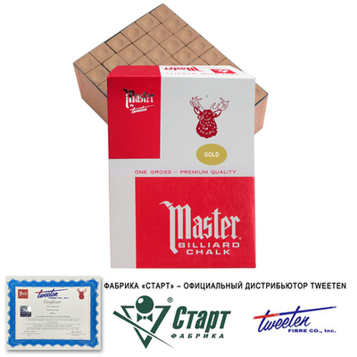 Мел Tweeten Master золотой (144 шт)