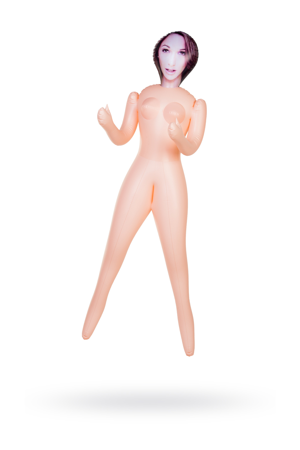 Кукла надувная Dolls-X by TOYFA Jennifer, шатенка, с двумя отверстиями, 160 см
