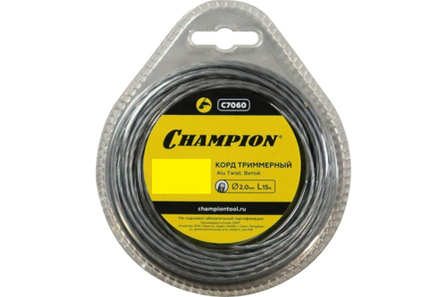 ЗИП Корд триммер (леска) 2,0мм, 15м Champion витой