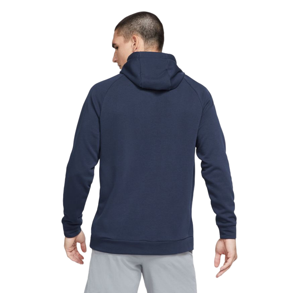Мужская теннисная кофта Nike Dri-Fit Hoodie PO Swoosh M - obsidian/white