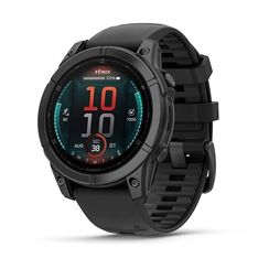 Умные часы Garmin Fenix E, 47 мм, AMOLED, Slate gray steel with black silicone band