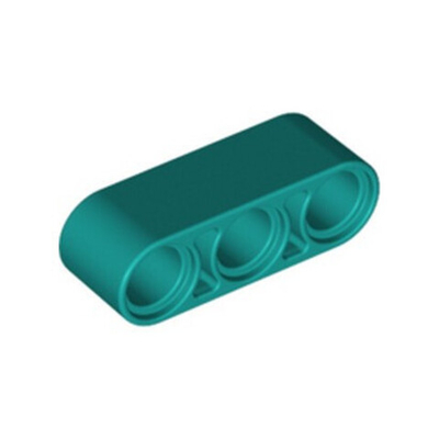 Lego 50шт Подъемный рычаг толщиной 1х3 мм (темно-бирюзовый) 32523-6295145