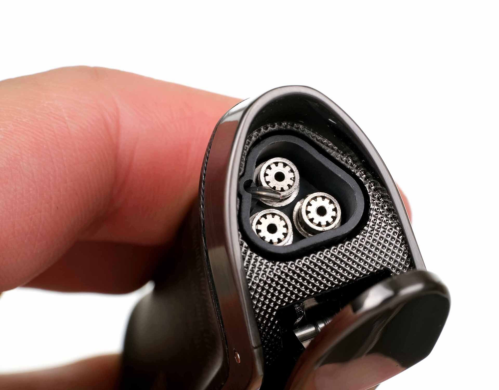 Зажигалка сигарная Honest, тройное пламя, с пробойником, карбон 787-Carbon