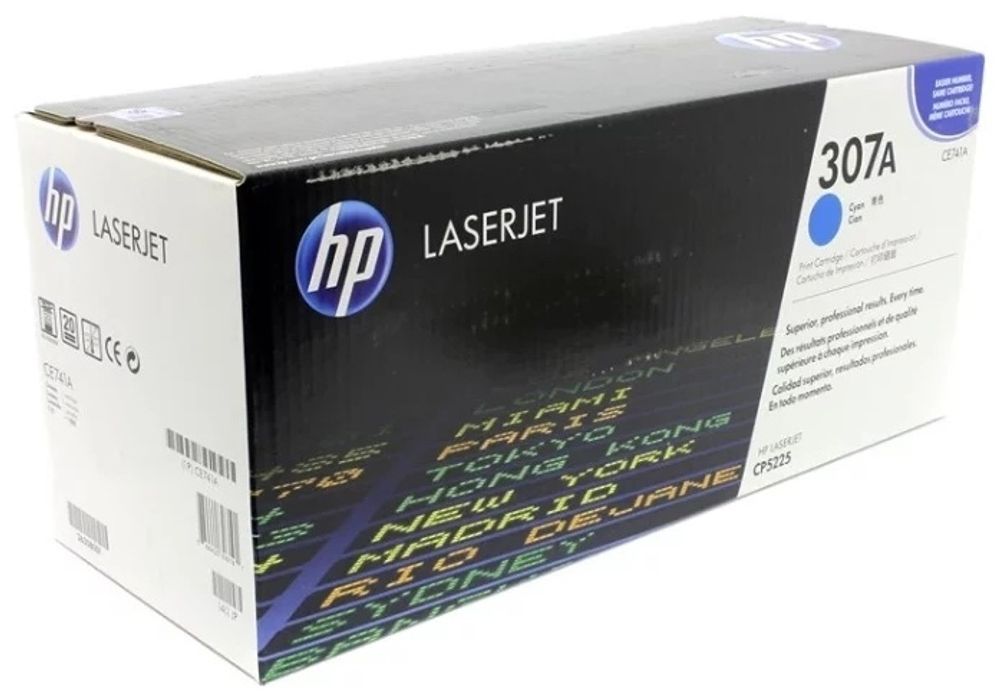 Картриджи HP 307A CE741A голубой (cyan)