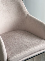 Стул М-City DISAUR Алистер, Rain 2 Какао Велюр, Черный каркас