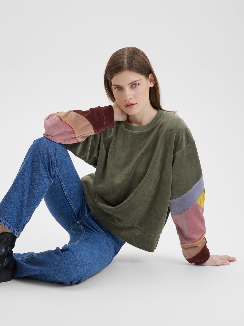 Свитшот "Бабочка"  мох