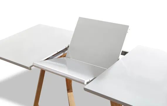 Стол раздвижной Manor, 160-220x90 см, белый лак