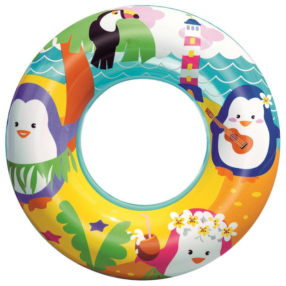 Круг для плаваниям МОРСКИЕ ОБИТАТЕЛИ Пингвин 51см (BESTWAY)