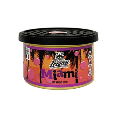 Leraton Ароматизатор для автомобиля в банке Miami (Bubble Gum/Жвачка)