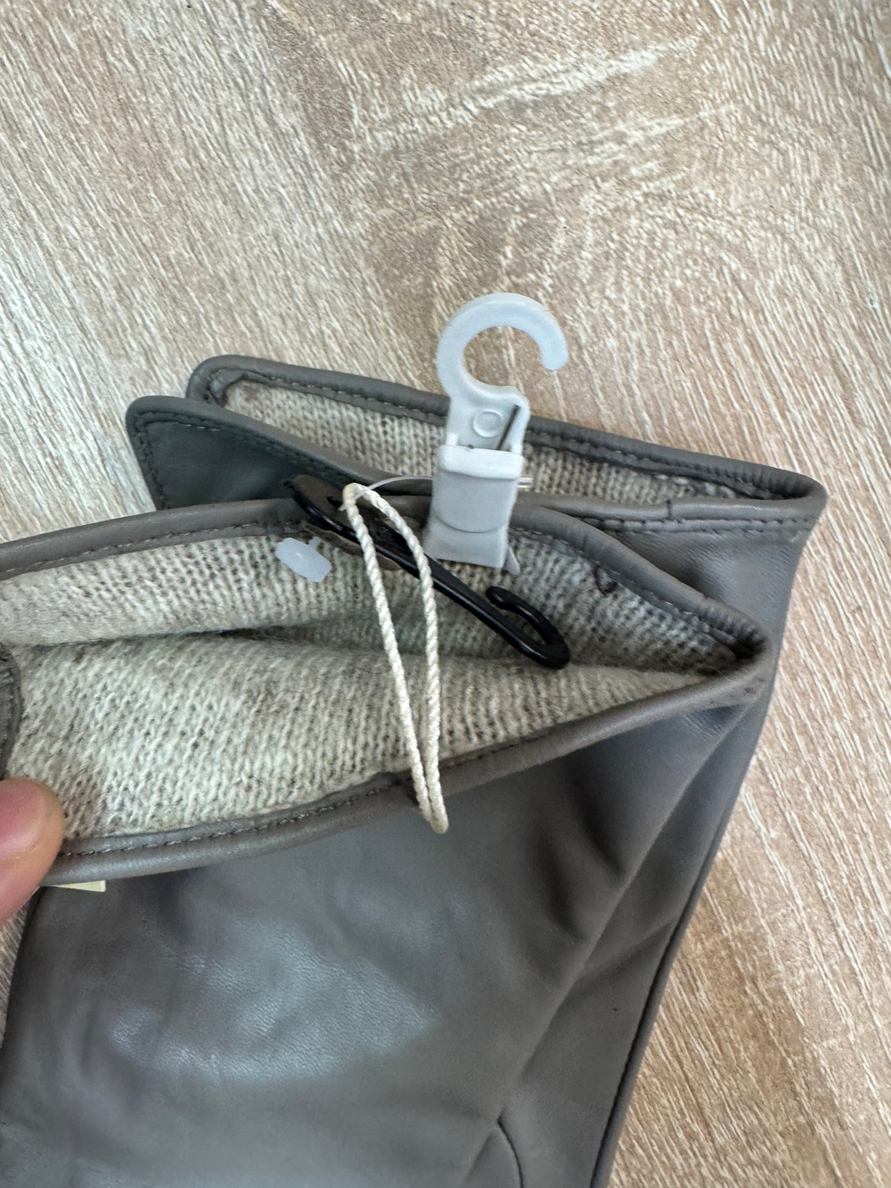 Перчатки.Женские.Кожаные.Люкс качества. Подклад: трикотаж-шерсть. 5 шт в упаковке.