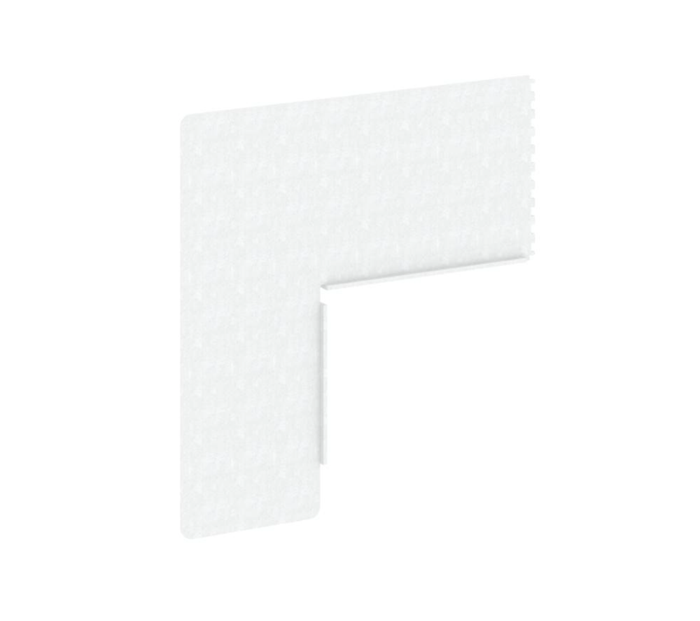 Боковая панель-ширма для стола глубиной 800 (для столешниц расположенных в ряд) AcustiX