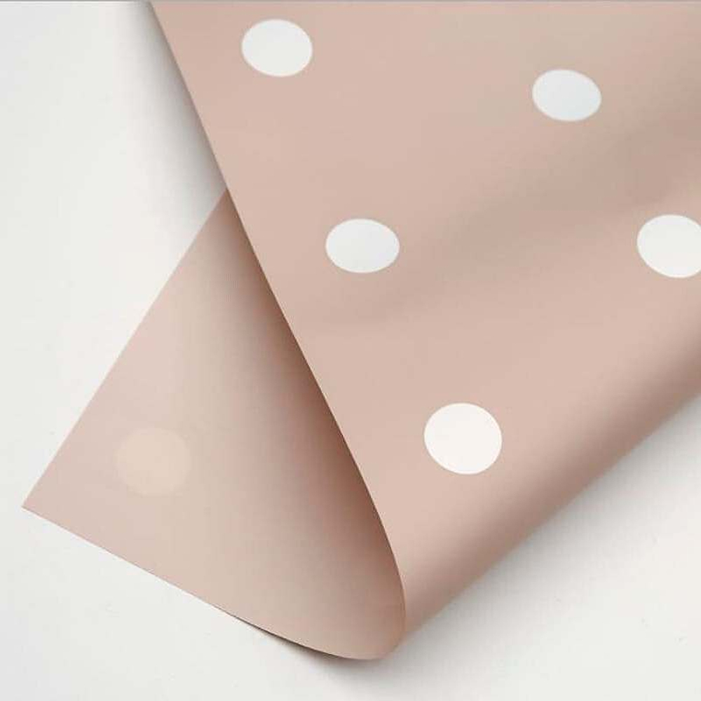 Пленка в рулоне "В горох" 58см*10м