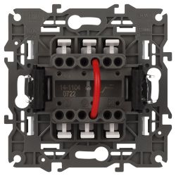 14-1104-01 ЭРА Выключатель двойной, 10АХ-250В, IP20, Эра Elegance, белый