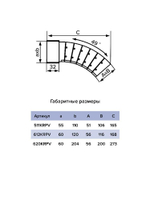 Колено KRPV 60х120 пластик ERA
