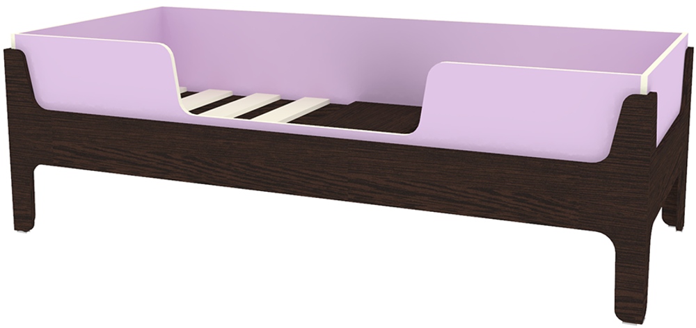 Кровать односпальная КарИВи Лотос Венге Ирис