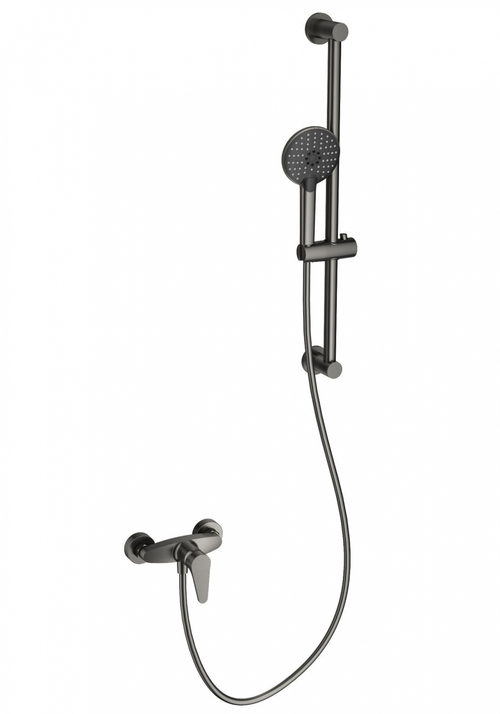 Смеситель для душа с гарнитуром WONZON & WOGHAND, Темный графит (WW-AE3103-BGG)