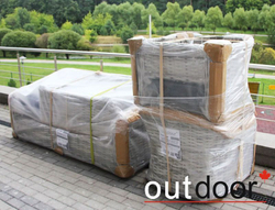 Комплект мебели из ротанга OUTDOOR Касабланка (3-местный диван, 2кресла, стол), ш/п, светлый микс