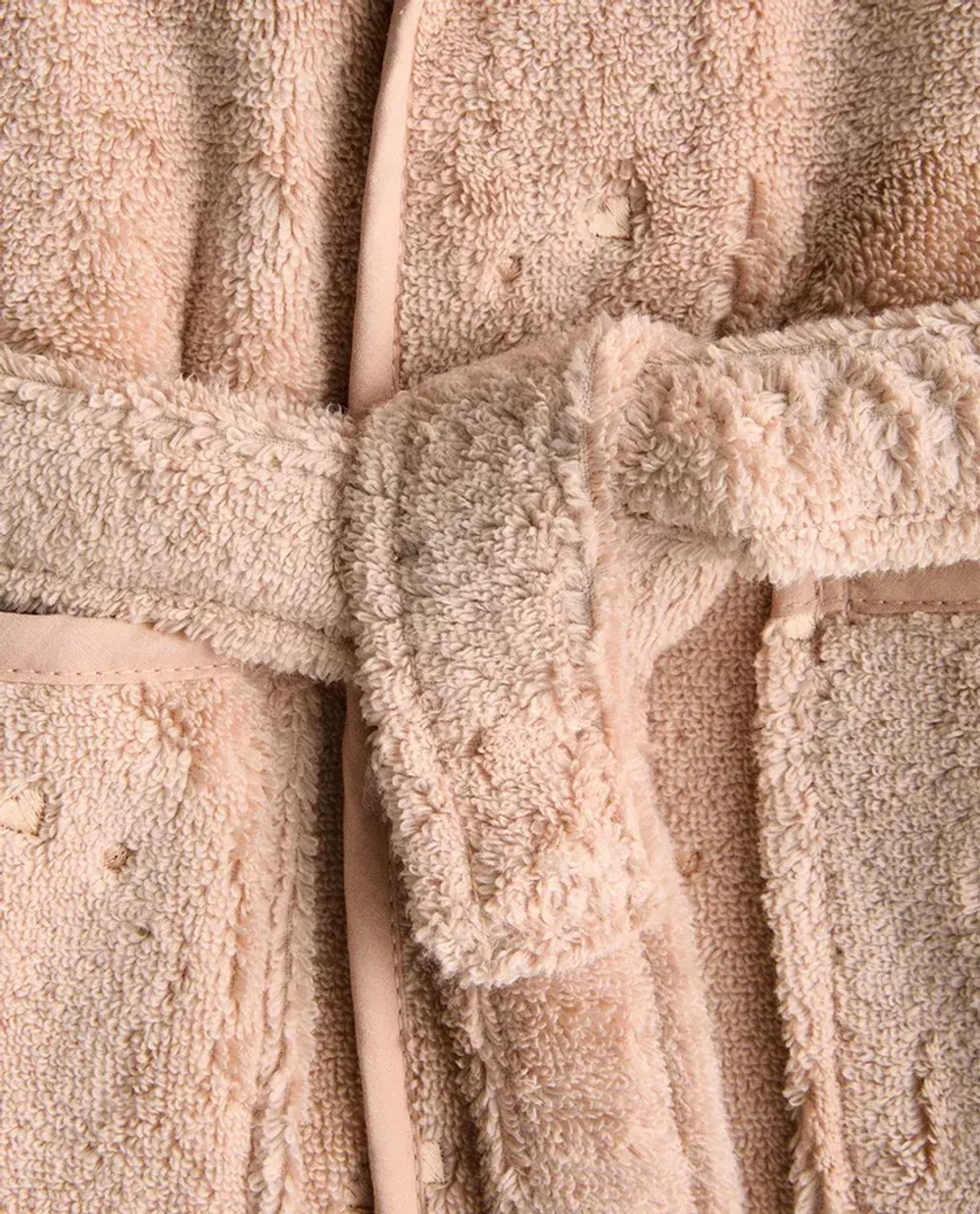 ZARA HOME ДЕТСКИЙ ХАЛАТ СО ЗВЕЗДАМИ И СЕРДЕЧКАМИ, РОЗОВЫЙ