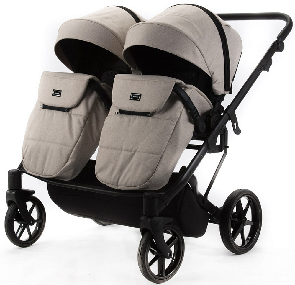 Детская коляска Adamex Leo Duo 2 в 1 TK20 (СВЕТЛО-БЕЖЕВЫЙ)